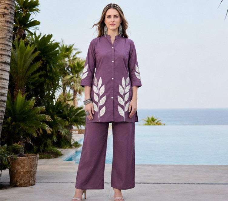 Purple Women Kurti