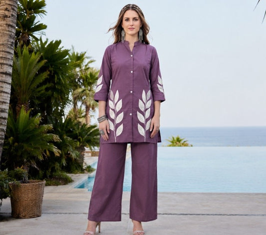 Purple Women Kurti