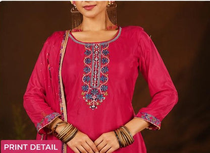 Peach Women Kurti set