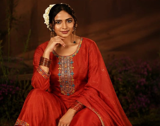 Rust Women Kurta