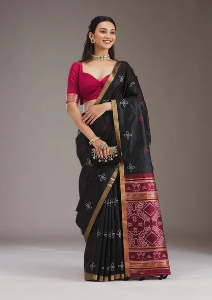 Black Pattu Saree